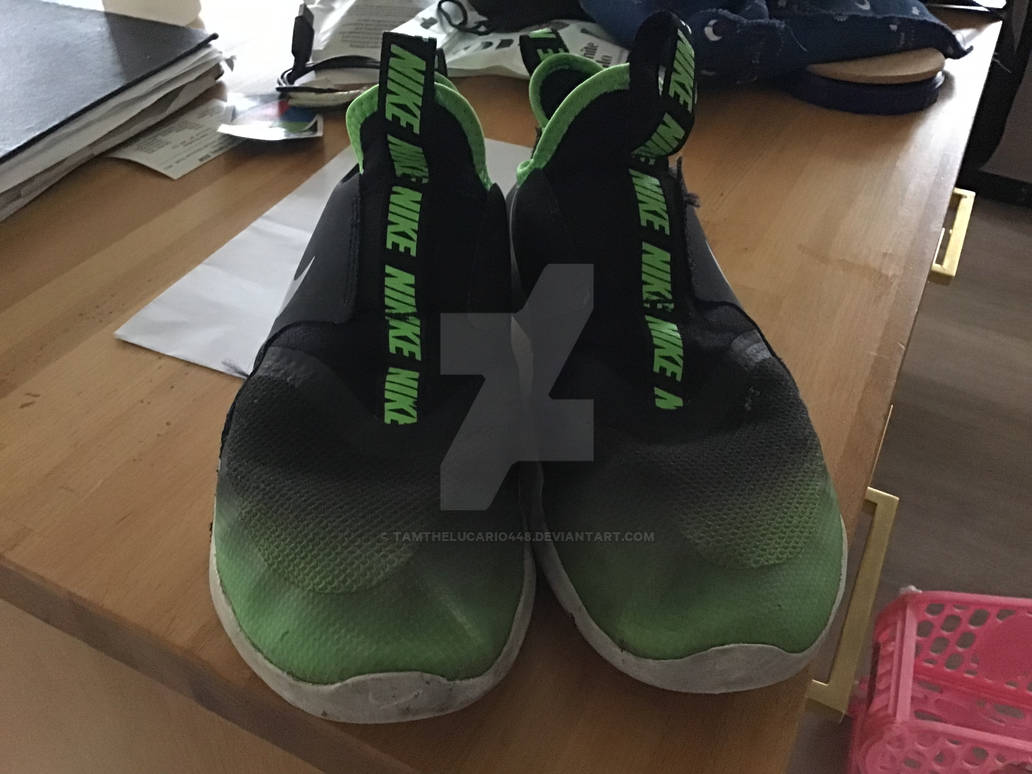 Black and Green Nike Flexrunners by TamTheLucario448 on DeviantArt