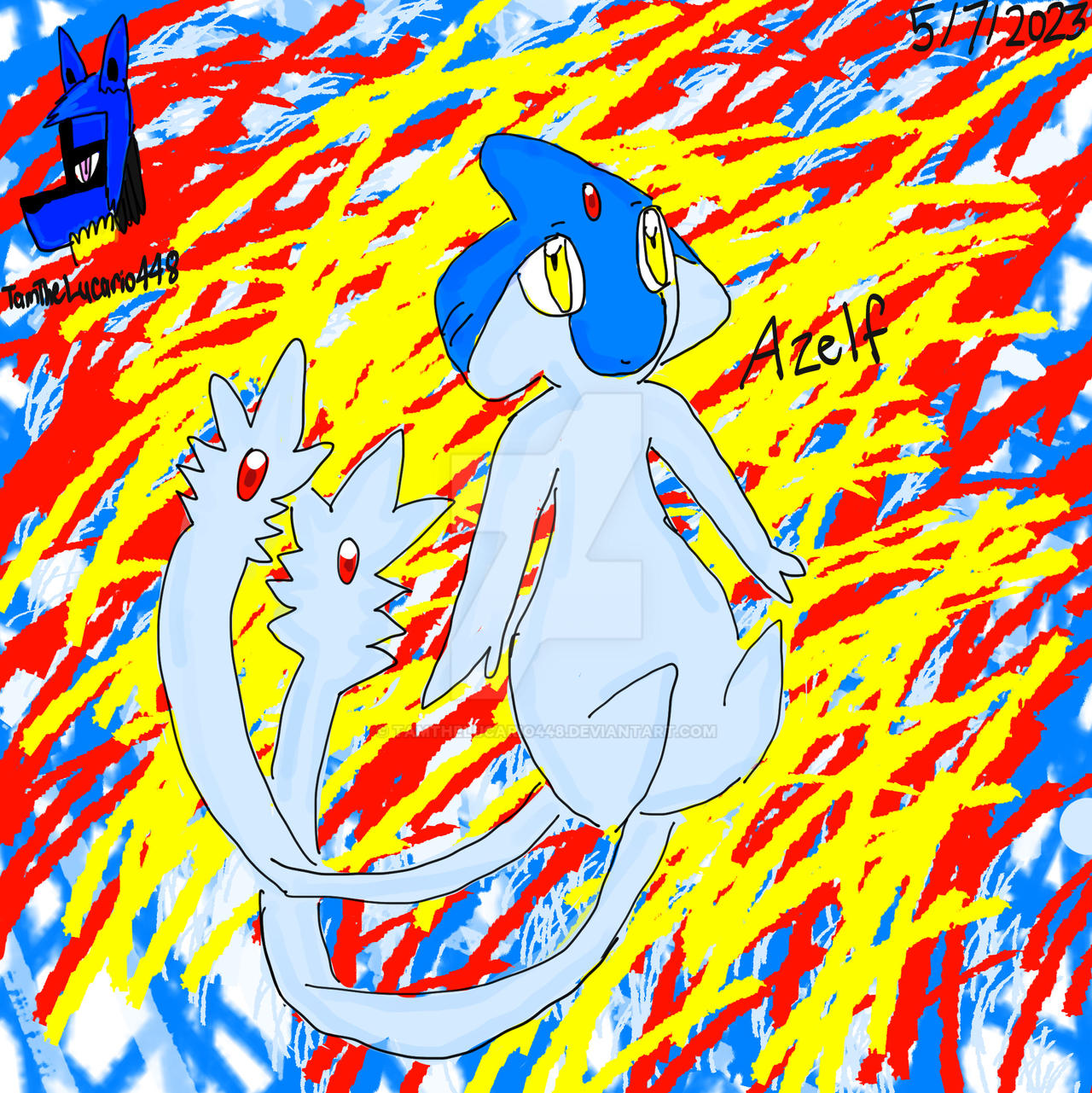 Azelf by TamTheLucario448 on DeviantArt