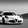 White Alfa Romeo 4C