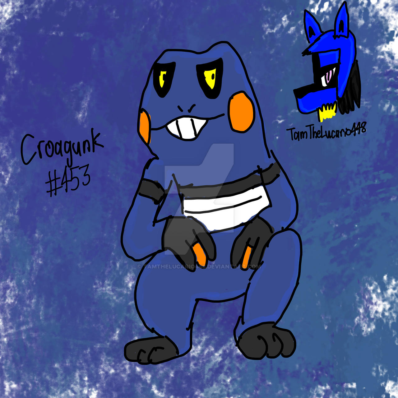 Croegunk Croagunk Re-Post by TamTheLucario448 on DeviantArt