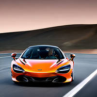 Orange McLaren 720S on the Road