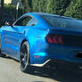 Blue Ford Mustang GT