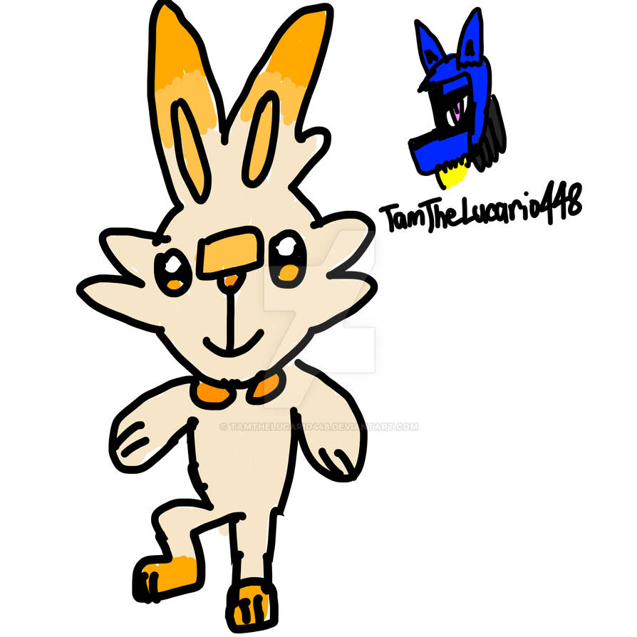 Shiny Scorbunny by TamTheLucario448 on DeviantArt