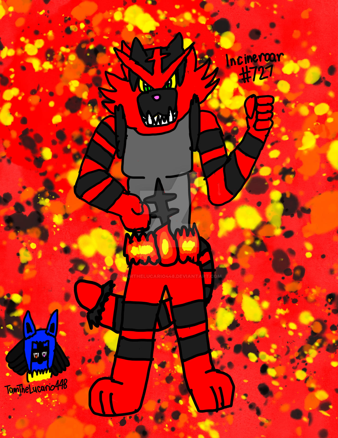 Incineroar #727 by TamTheLucario448 on DeviantArt