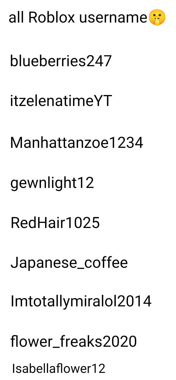 Choose your Roblox username by Shawna82 on DeviantArt