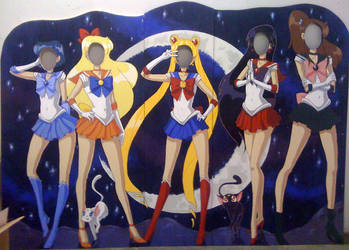 the Sailor Moon mural