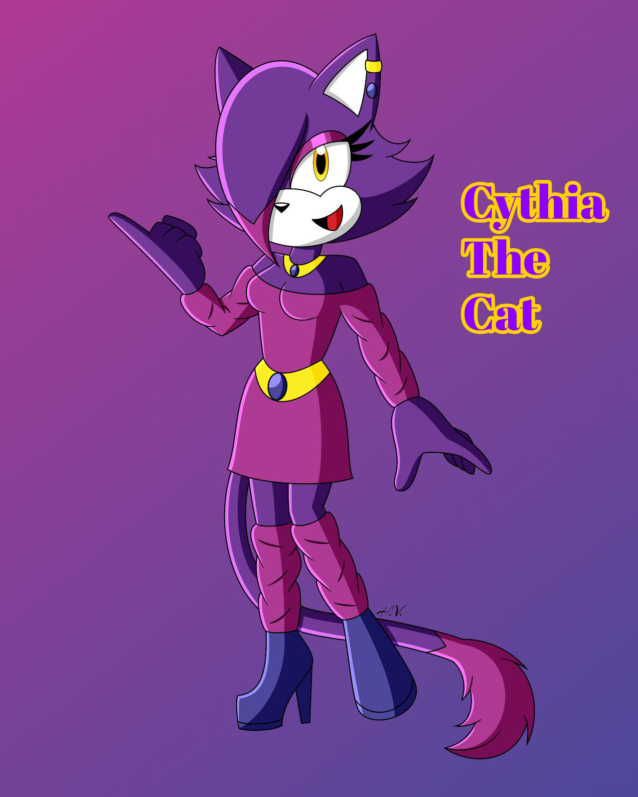 Adoptable: Cythia The Cat by HiroUltimate on DeviantArt