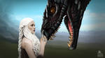 Daenerys and Drogon by nenadsarac