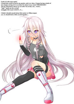 Ia hypnotizing herself