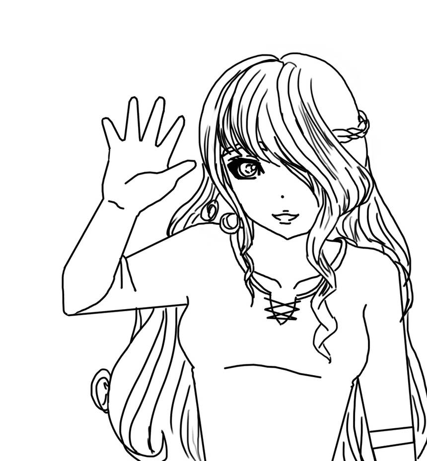 Line Drawing Hi hi line art by michelrocker on DeviantArt