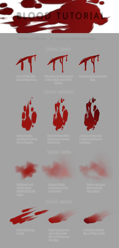 Exploding Blood Drawing Reference How To Draw A Blood Splatter