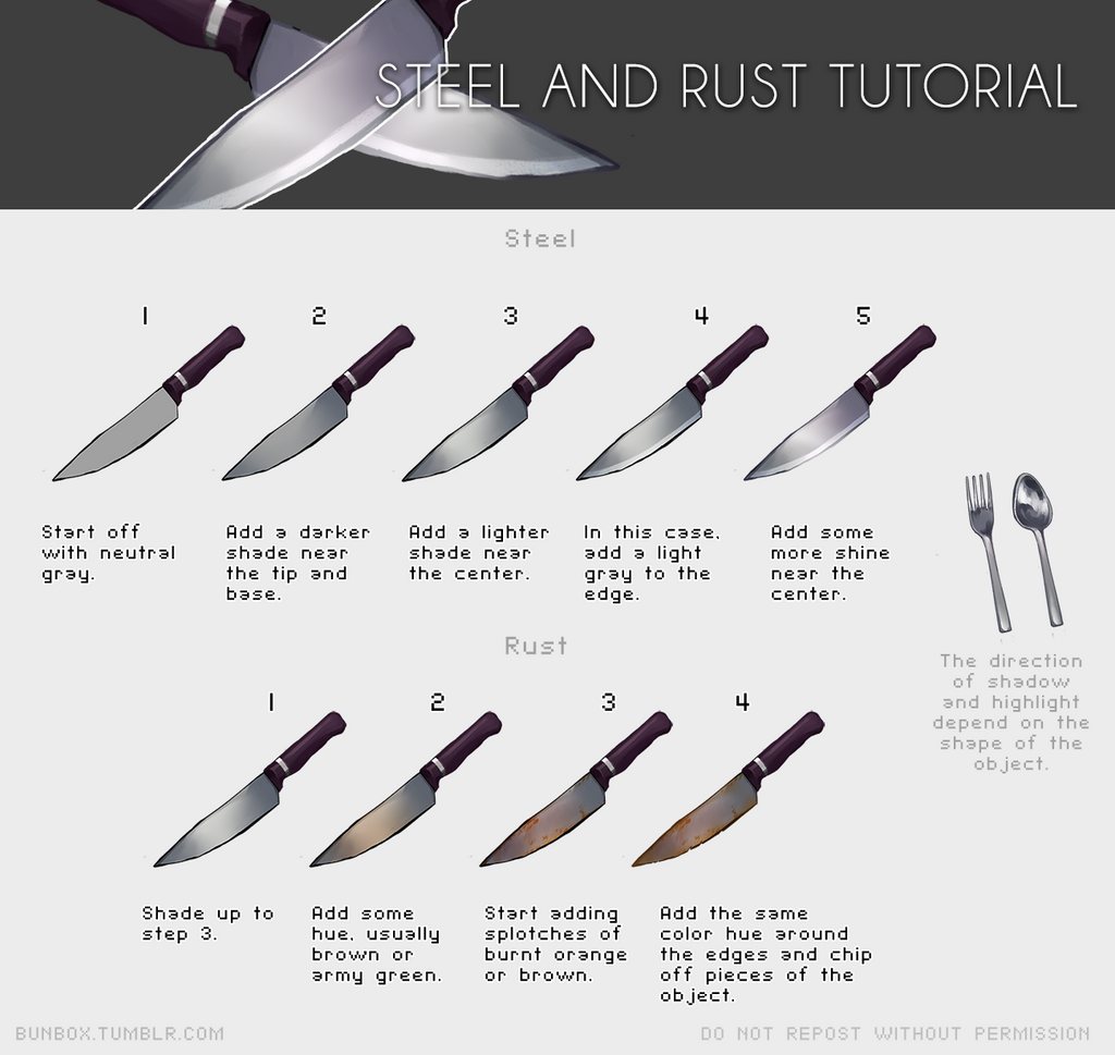 Steel Pack Rust Example Steel and Rust Tutorial by Bunsiebox on DeviantArt