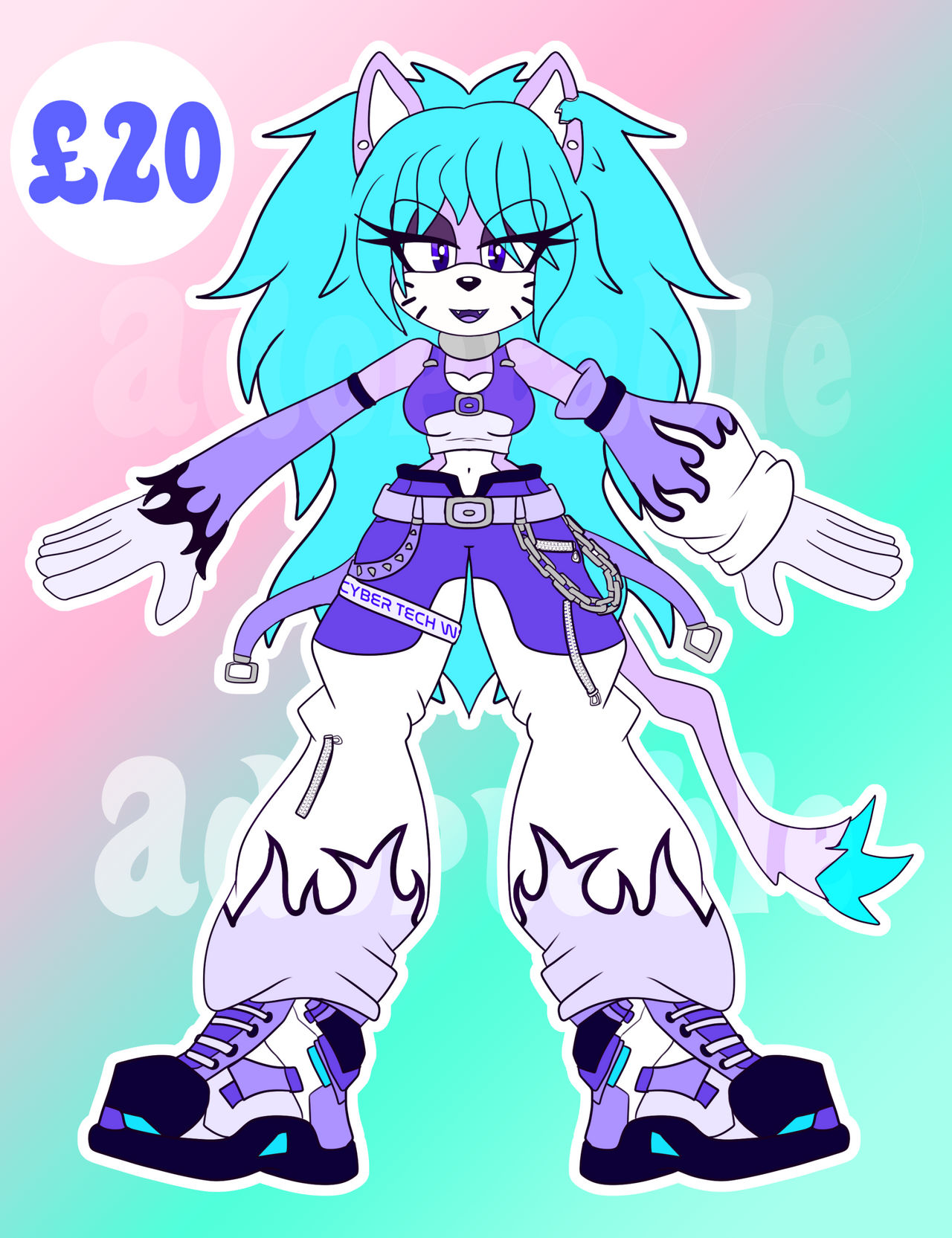 Tech Cat - 20GBP - OPEN by GhoulDust on DeviantArt