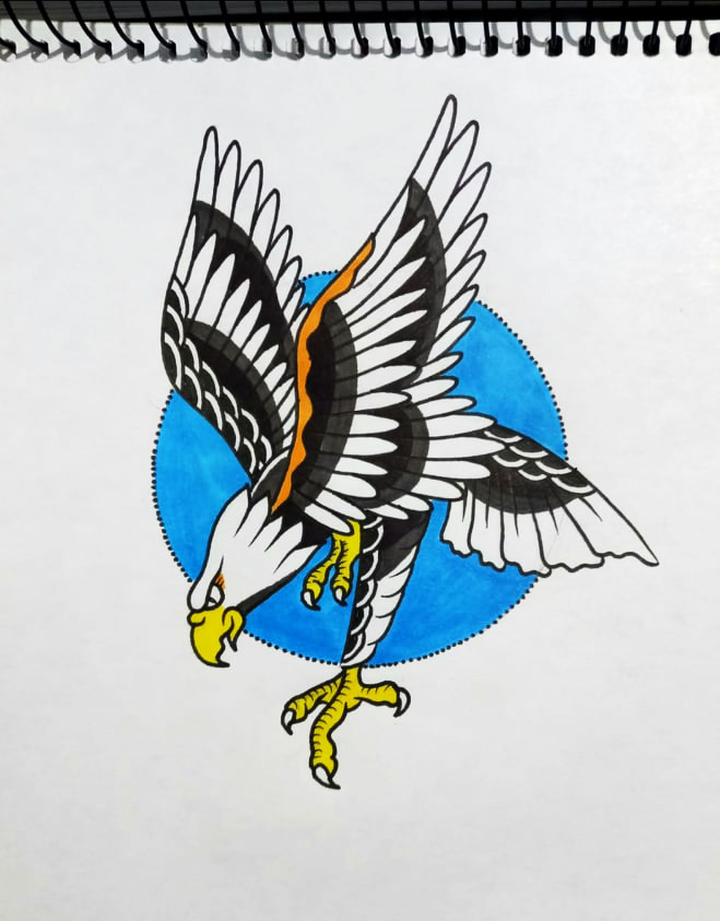 Eagle - American traditional tattoo design by drawmort on DeviantArt