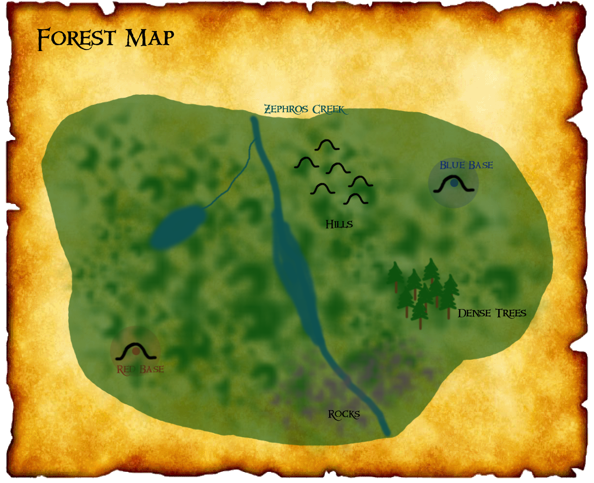 Camp Half-blood Map DIGITAL DOWNLOAD Percy Jackson Camp Map 