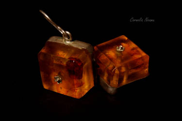 amber earrings