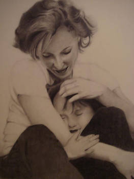 Gillian and Piper Pencil 16X20