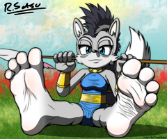 Lupe the Wolf Feet V2 *COLOR*