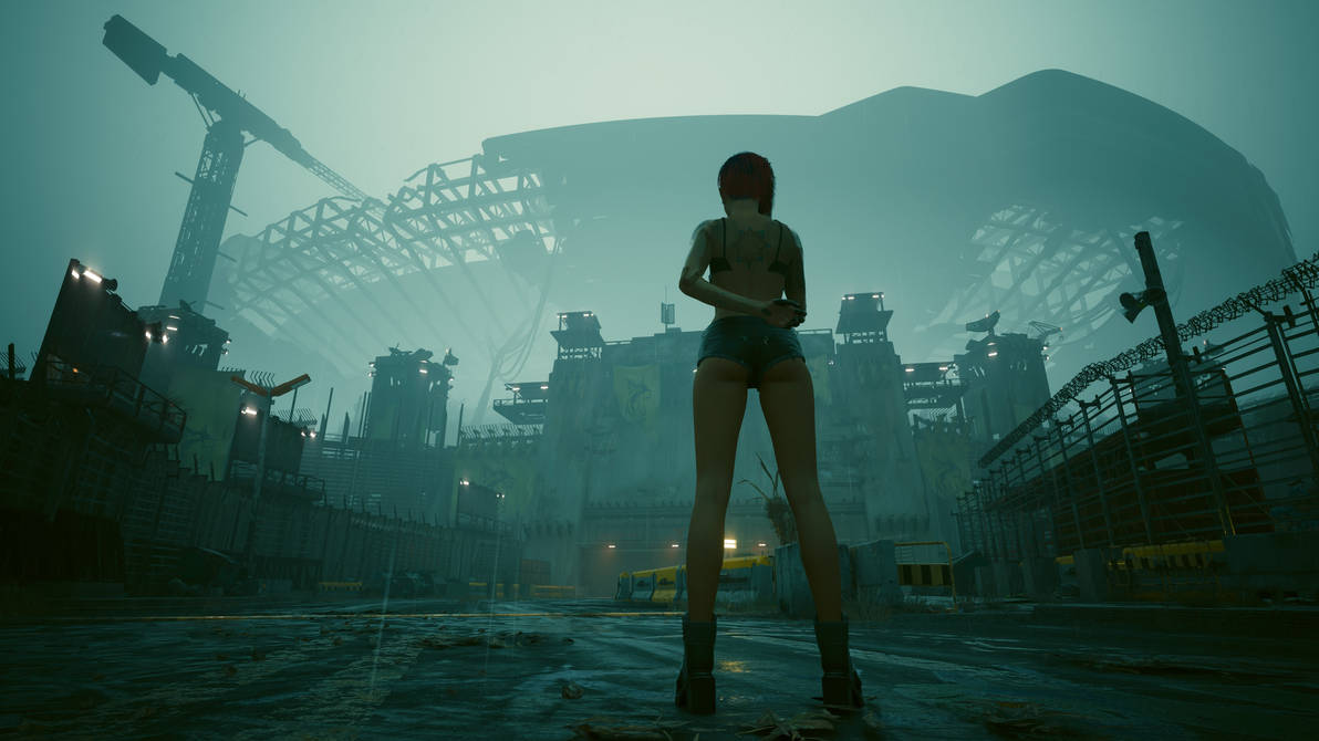 Cyberpunk 2077 220 Dogtown Entrance, Pacifica by solarnova1101 on