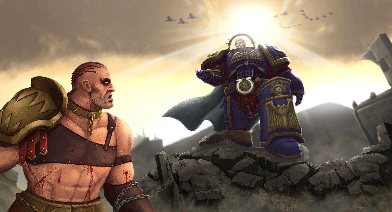 Angron Png Angron found by Guilliman by Eliphusz on DeviantArt