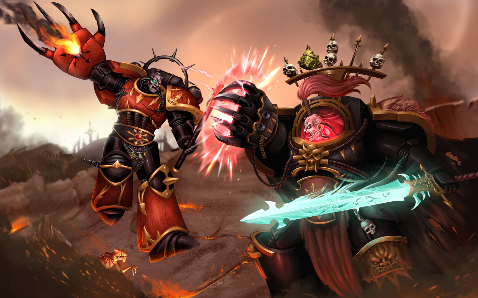 Huron Blackheart Vs Abaddon the Despoiler by Eliphusz on DeviantArt