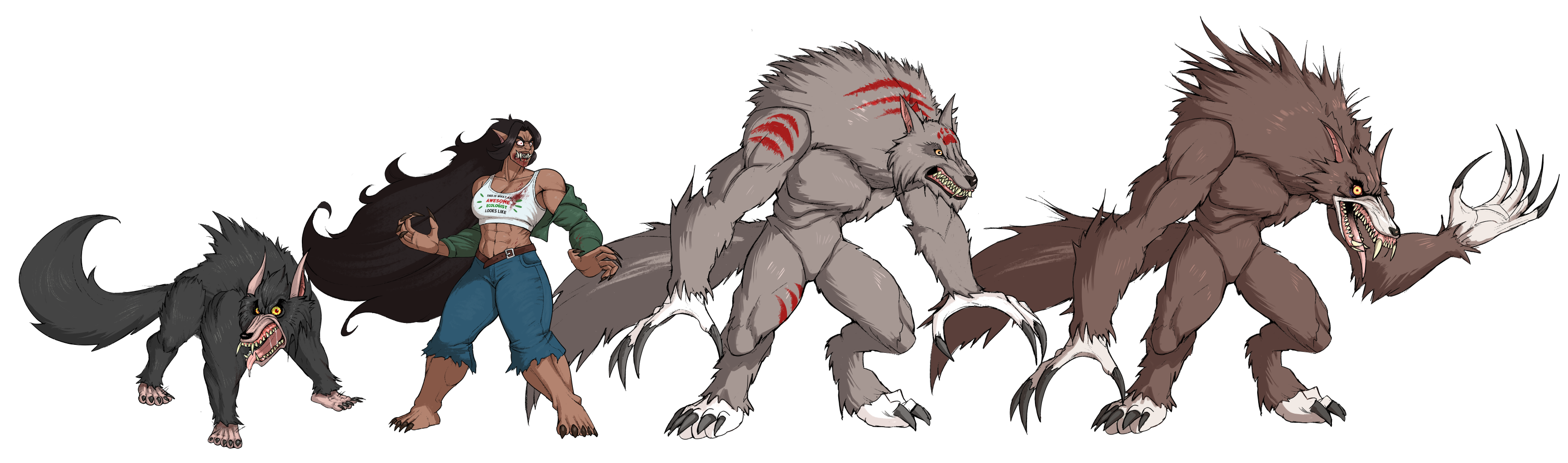 Werewolf Leader Werewolf pack by Eliphusz on DeviantArt
