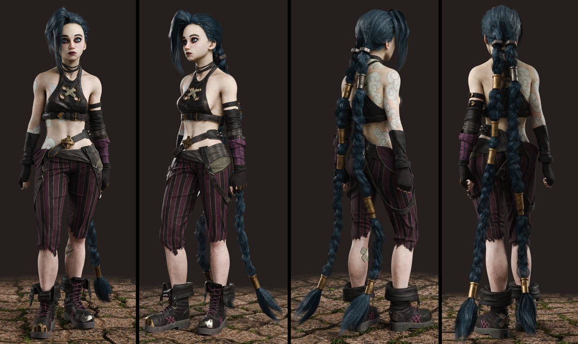 Jinx Arcane (full height) by DshGames on DeviantArt