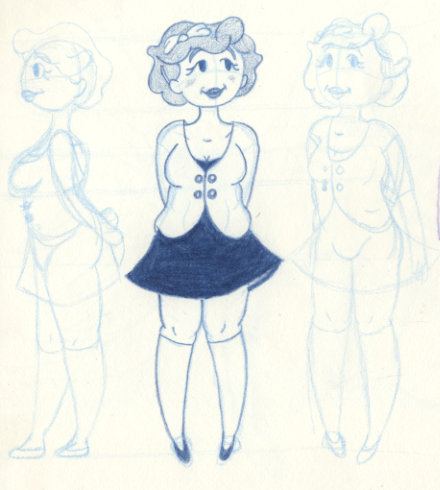 Kayla Concept Sketches