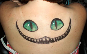 Cheshire smile in Sharpie