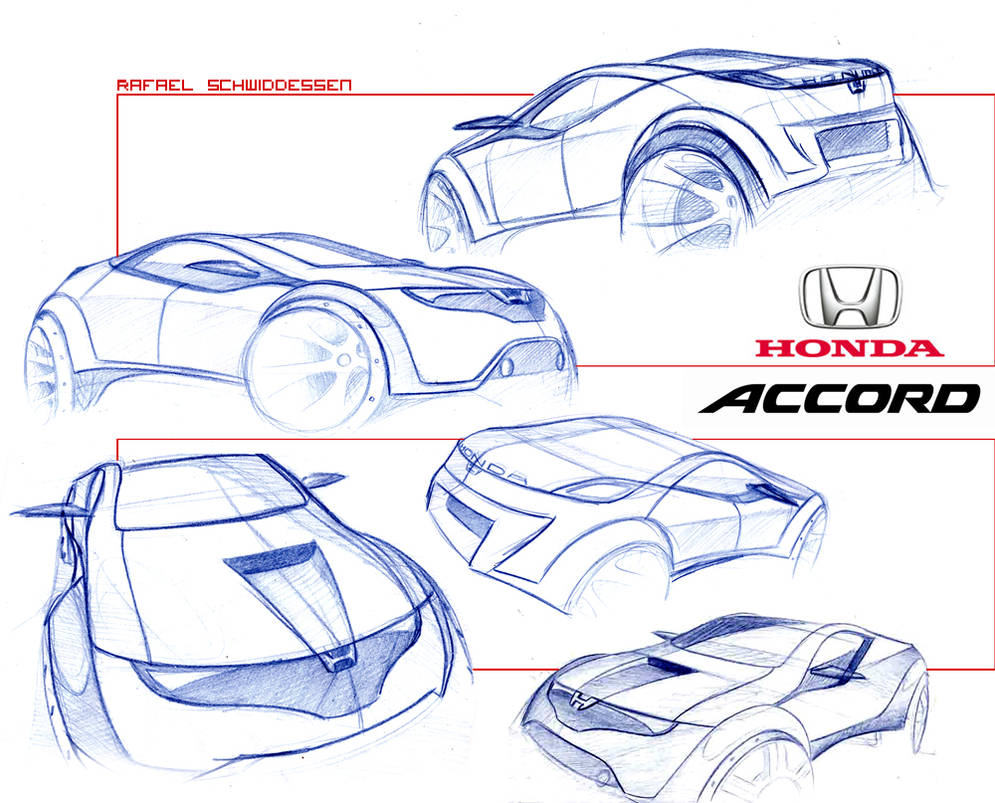 Honda Accord sketches by TenaciousRS on DeviantArt
