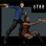 spock and uhura  -  commission