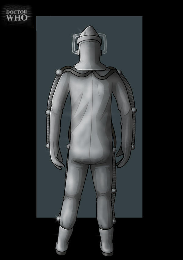 moonbase cyberman back view - commission