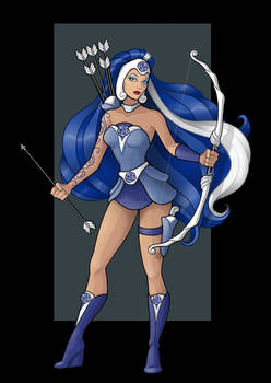 anna blue rose (she-ra style)  -  commission