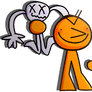 orange man and white man uh