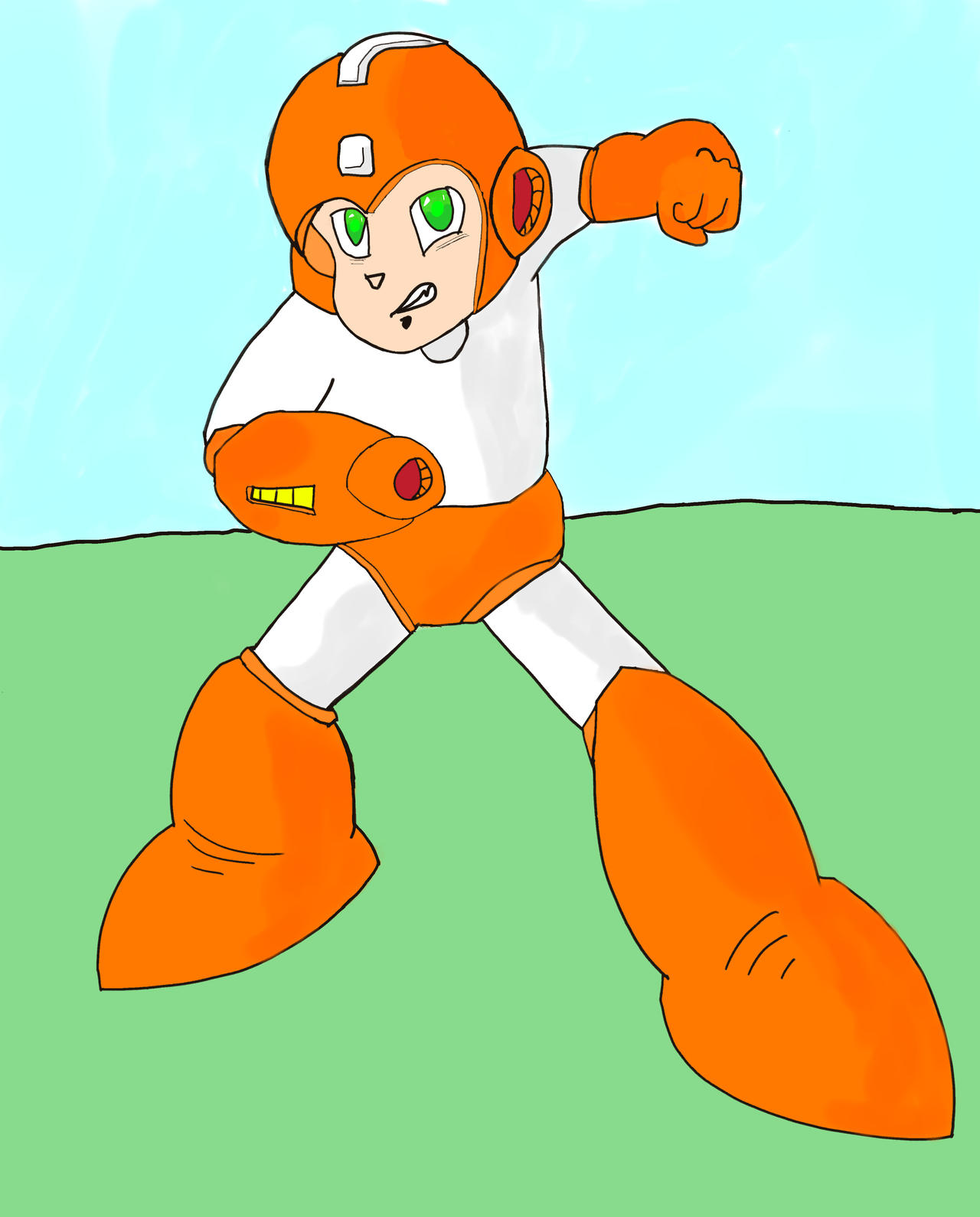Mega Man Crash Man color by halla4763 on DeviantArt