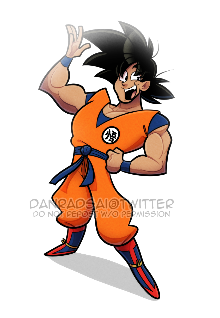 Goku desenhado em tecido by Daniel-Art4Fun on DeviantArt