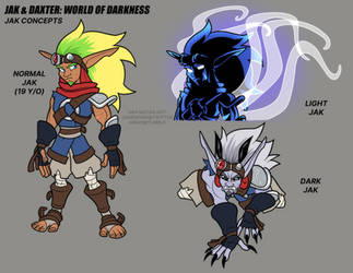 jak and daxter: world of darkness - jak concepts