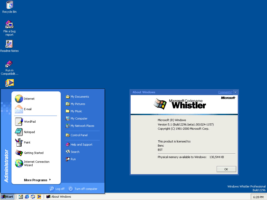 Windows Whistler Build 2296 by RainingSkies on DeviantArt