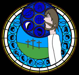 Stained glass Jesus