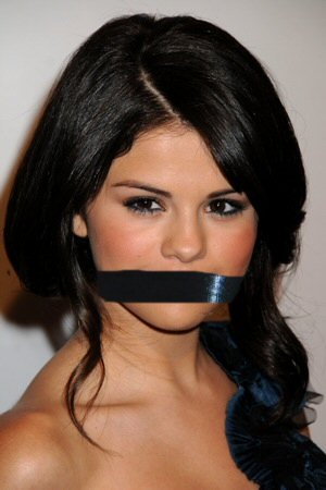 Selena Gomez Gagged