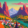 Sleepy Mountain Pixel Town