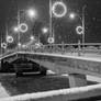 bridge in heavy snow