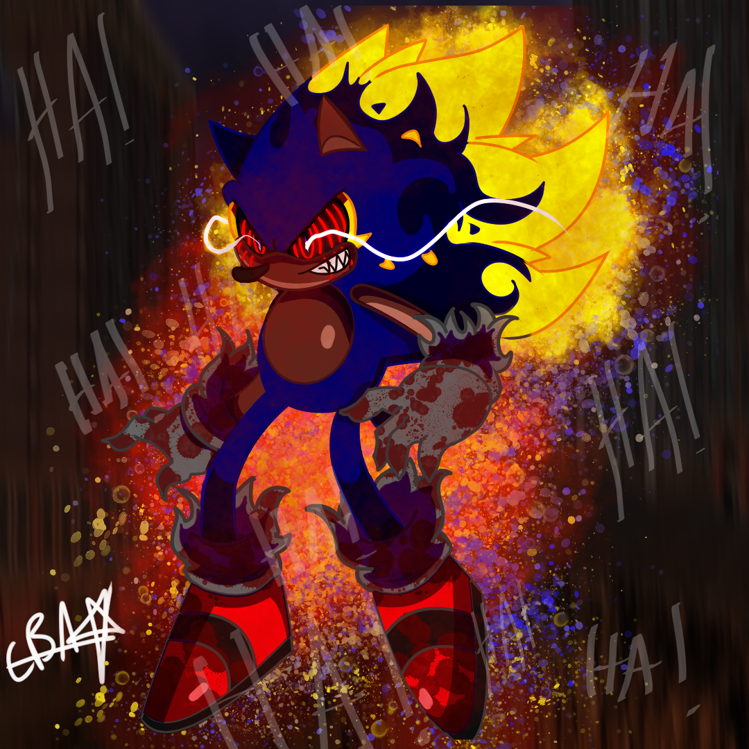 Dark Super Sonic V.S. Sonic.EXE V.S. Fleetway Super Sonic - Part 4