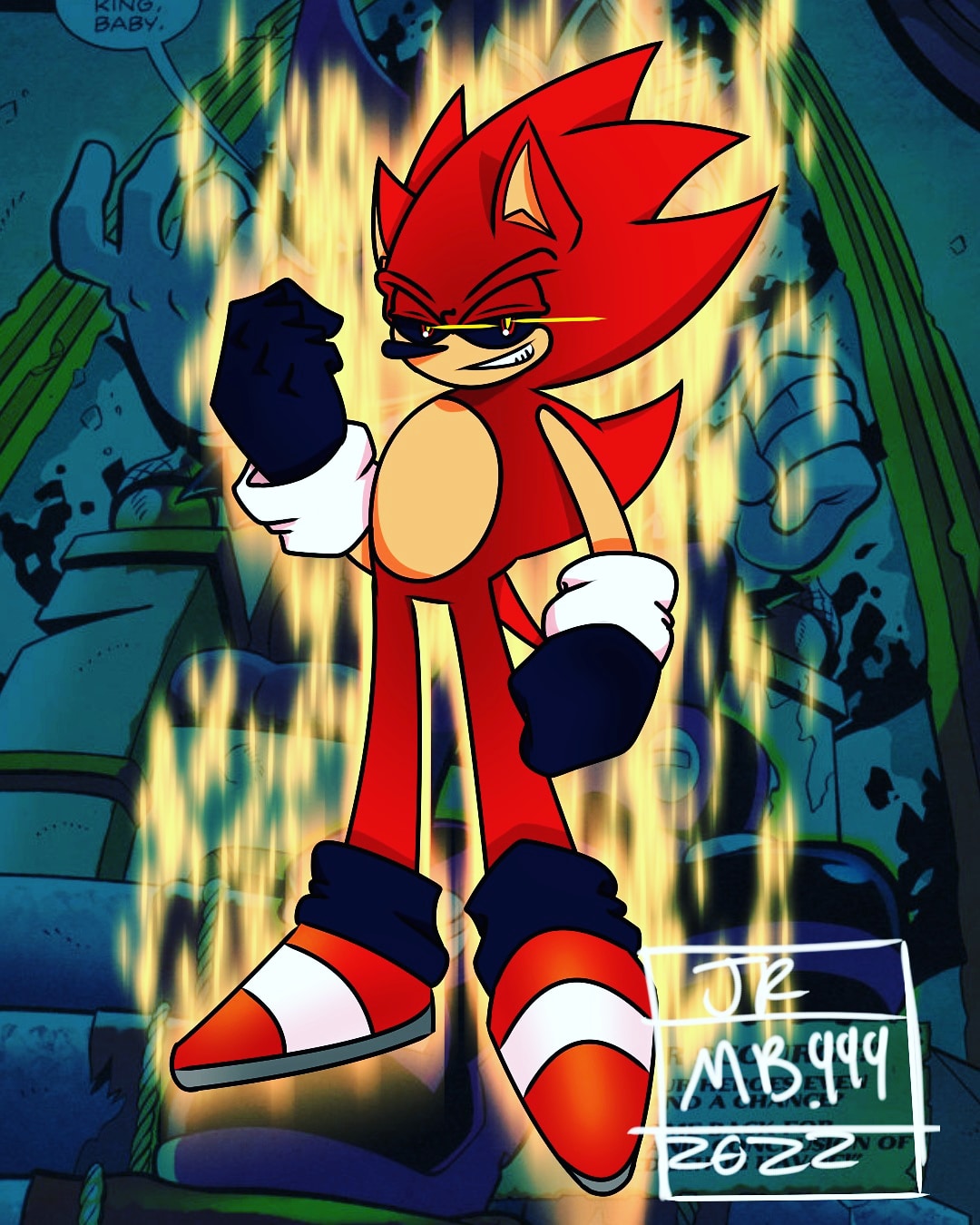 Super Sonic (Sonic X) vs Stocking Anarchy