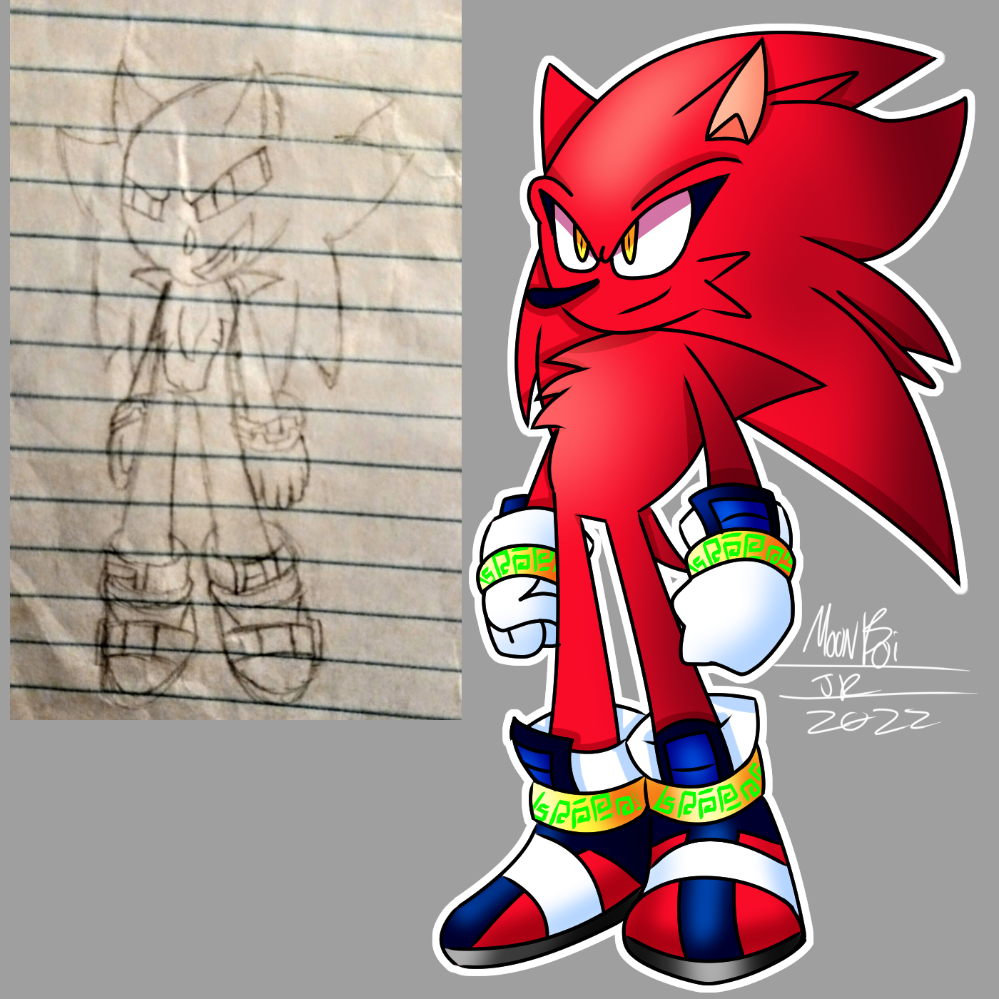 Sonic + Shadow + Silver Fusion Villian by BLACKBEAST364 on DeviantArt