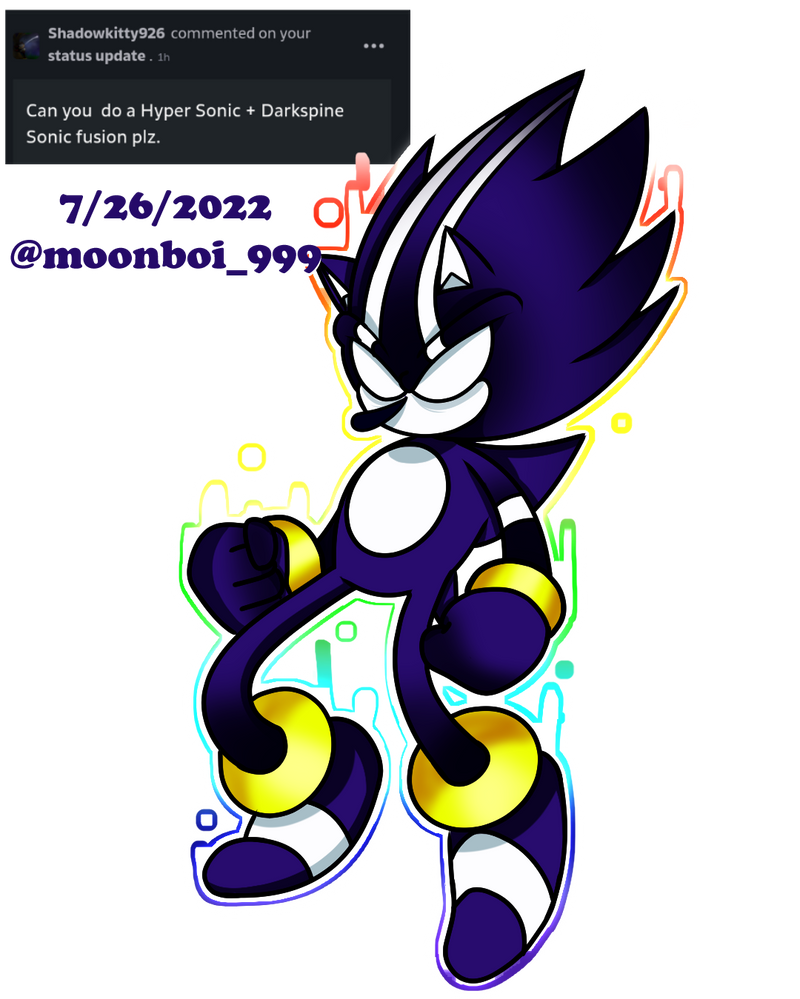 Free download Darkspine Sonic by Fentonxd [800x509] for your