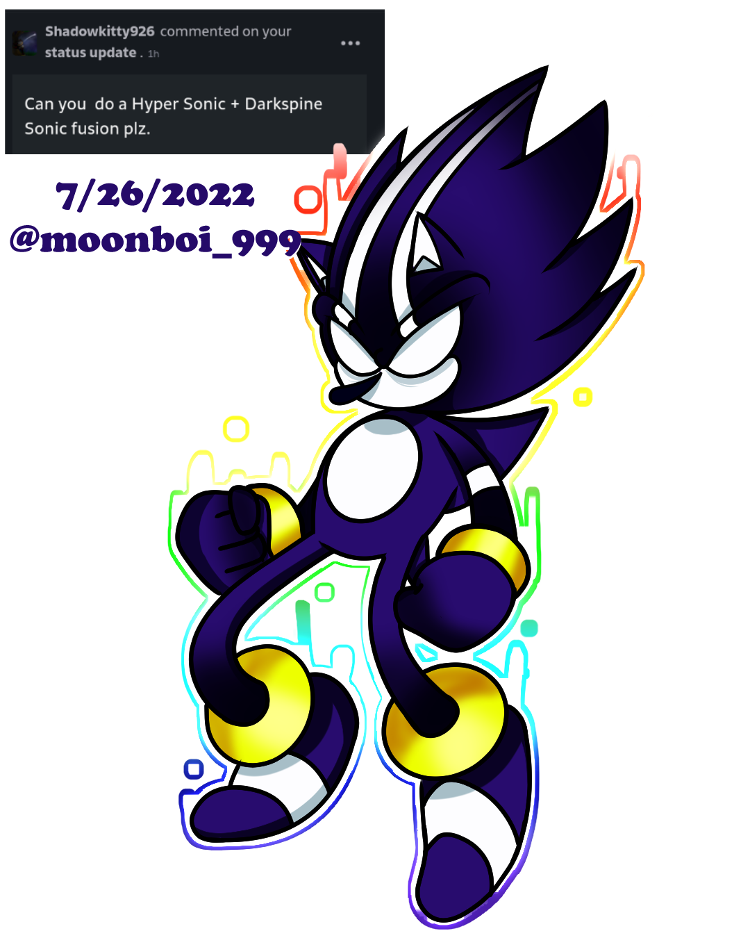 Gift: Darkspine Sonic by MidnightFire1222 on DeviantArt