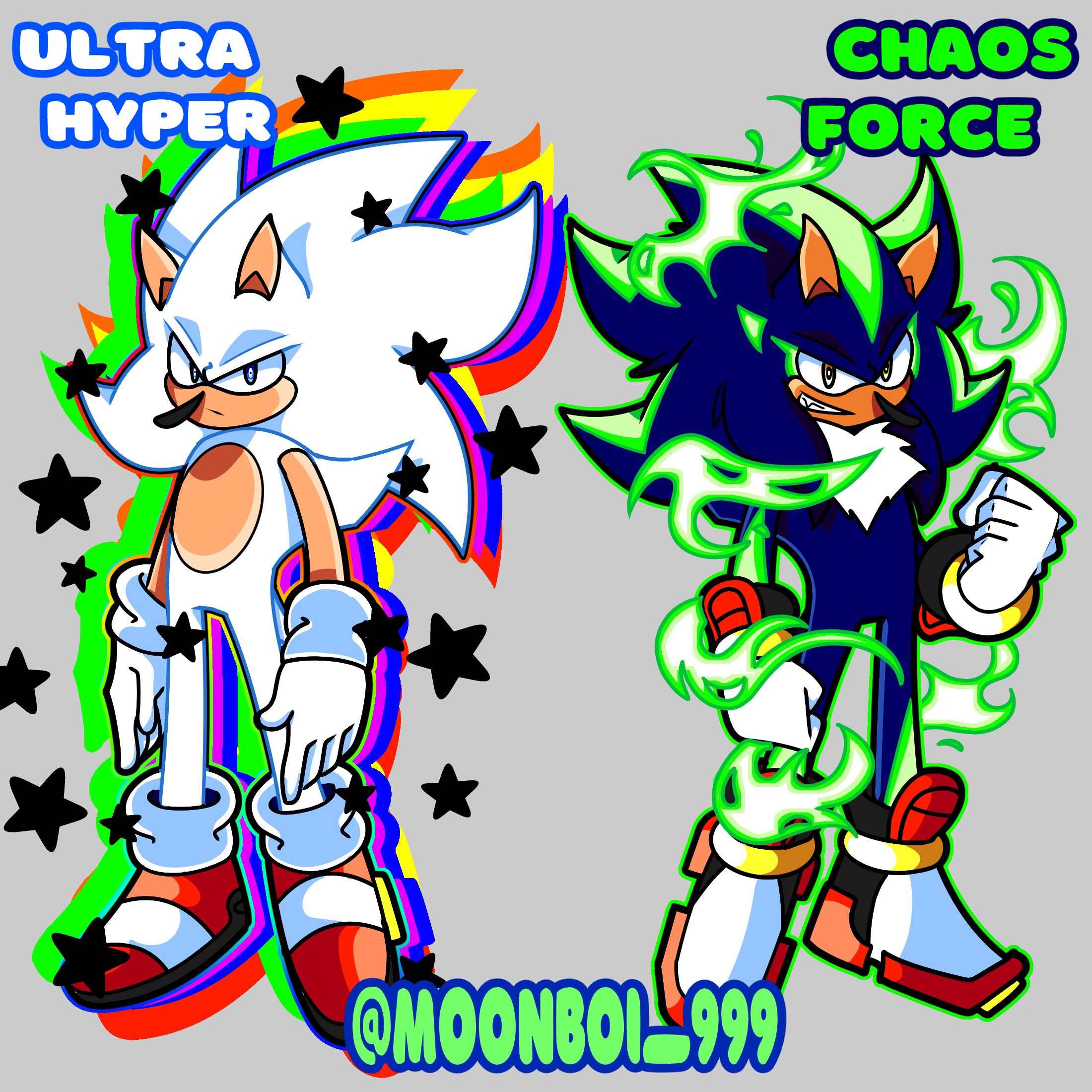 Ultra Hyper Sonic and Chaos Force Shadow by BLACKBEAST364 on DeviantArt