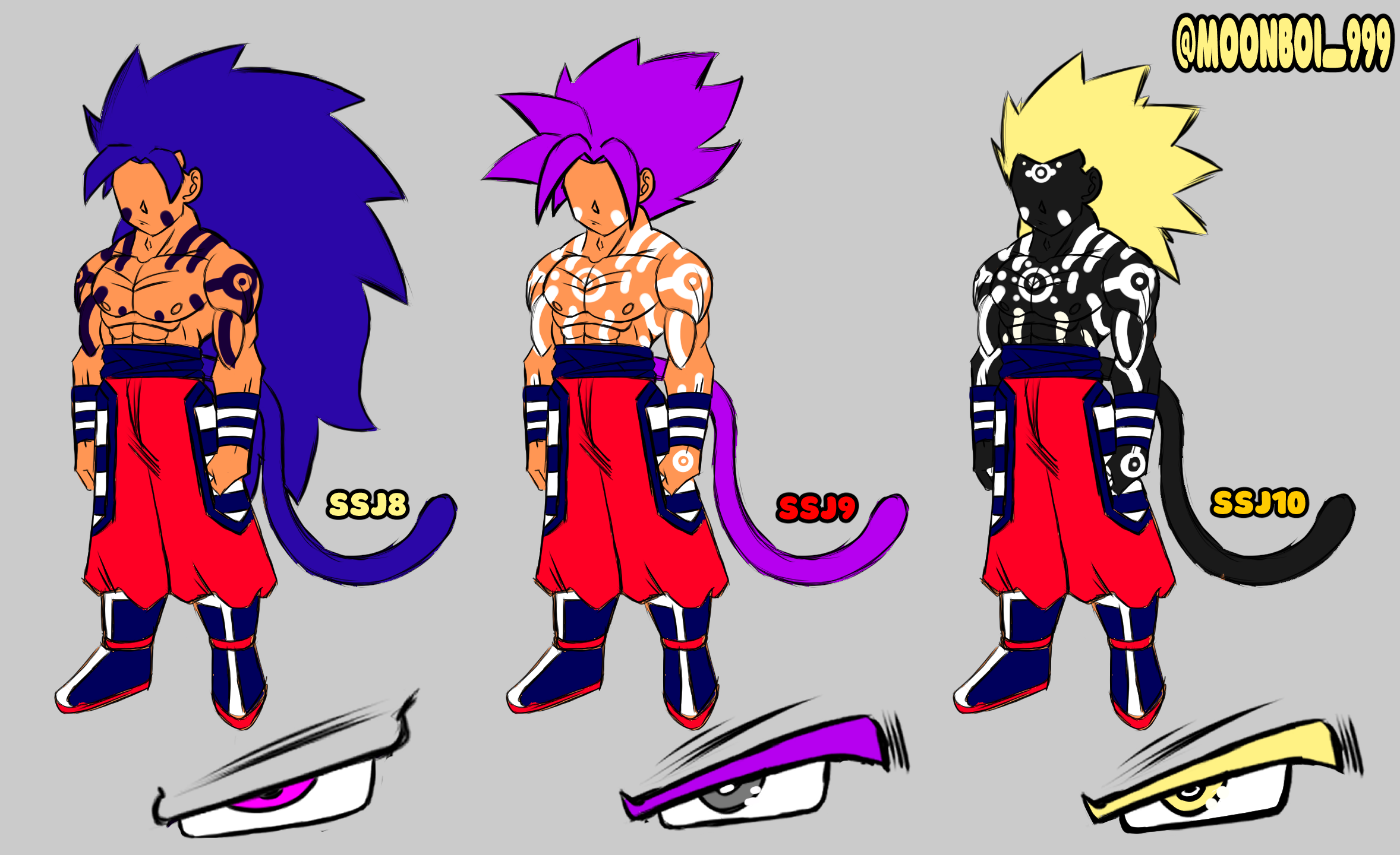 Super Saiyan 8 - 10 (My Version) by BLACKBEAST364 on DeviantArt Super Saiyan 8 - 10 (My Version) by BLACKBEAST364 on DeviantArt