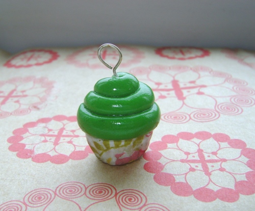 Floral Cupcake Charm